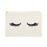 The Cotton & Canvas Co. Closed Eyelashes Cosmetic Bag and Travel Make Up Pouch