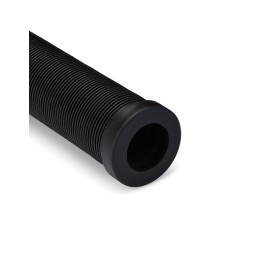 25NINE Ronin Grip Without Flange - Flangeless BMX Bike and Scooter Handlebar Grips with End Plugs - Black