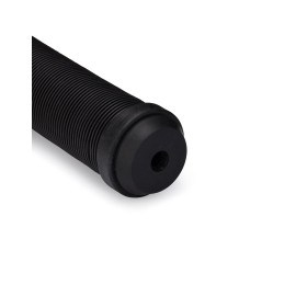 25NINE Ronin Grip Without Flange - Flangeless BMX Bike and Scooter Handlebar Grips with End Plugs - Black