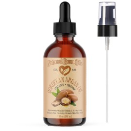 Natural Born Oils Moroccan Argan Oil. 4oz. 100% Pure and Natural, Cold-pressed, Organic. Natural Moisturizer for Your Skin and Hair