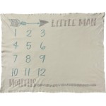 Primitives by Kathy Baby Milestone Blanket, 42 x 36, Little Man