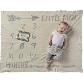 Primitives by Kathy Baby Milestone Blanket, 42 x 36, Little Man