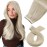 Moresoo Blonde Tape in Hair Extensions Human Hair Platinum Blonde Tape in Extensions 20 Inch Glue in Hair Extensions Real Silky Straight Human Hair for Women 60 100g 40PCS