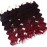 Wavy Senegalese Twist Crochet Braids 6packs/lot 14Inch 35Strands/Pack Synthetic Crochet Hair Curly Twist Braiding Hair (14 Inch, T1B/Burgundy)