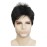 Lydell Men Wig Natural Short Straight Hair Synthetic Full Wigs (Natural Black)