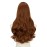 SARLA Clip in U Part Hair Extensions Synthetic Long Wavy Curly Thick Full Head Hairpiece for Women Light Auburn 24 Inch