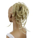 CAISHA Jumbo Scrunchie Braided Updo Wavy Messy Bun Hairpiece Light Blonde G4D