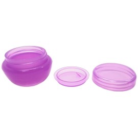 Beauticom 10G/10ML Frosted Container Jars with Inner Liner for Scrubs, Oils, Salves, Creams, Lotions, Makeup Cosmetics, Nail Accessories, Beauty Aids - BPA Free (6 Pieces, LIGHT Purple)