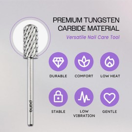 PANA 3/32 Small Smooth Round Top Safety Carbide Nail Drill Bit for Gel Polish & Acrylic Removal Nail Salon Manicure Pedicure Electric File Tools (Small Barrel - Silver, 3X Coarse) PANA 3/32 Small Smooth Round Top Safety Carbide Nail Drill Bit for Gel Polish & Acrylic Removal Nail Salon Manicure Pedicure Electric File Tools (Small Barrel - Silver, 3X Coarse)