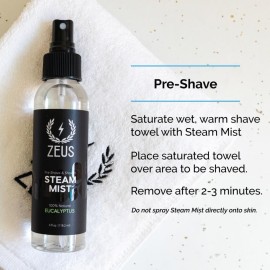 ZEUS Natural 100% Eucalyptus Essential Oil Shower Steam Mist, Aromatherapy Spray for Room, Bath, Congestion & Pre-Shave, Sauna & Spa Steam Mist (MADE IN USA) 4 oz. ZEUS Natural 100% Eucalyptus Essential Oil Shower Steam Mist, Aromatherapy Spray for Room, Bath, Congestion & Pre-Shave, Sauna & Spa Steam Mist (MADE IN USA) 4 oz.