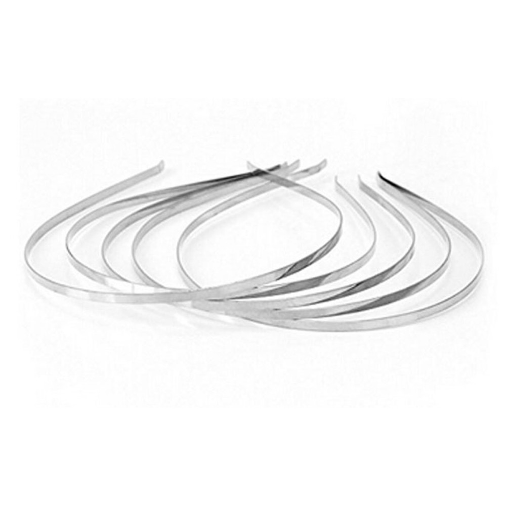 Suoirblss 20Pcs 5mm Metal Blank Headband Hair Band Accessories Alloy Hoop Hairband DIY Findings Headband Hair Accessories
