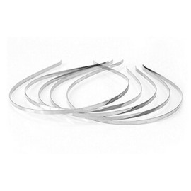 Suoirblss 20Pcs 5mm Metal Blank Headband Hair Band Accessories Alloy Hoop Hairband DIY Findings Headband Hair Accessories