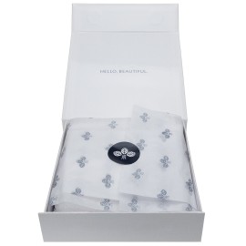 France Luxe Body French-Style Bath Mitt 2-Pack - White/White France Luxe Body French-Style Bath Mitt 2-Pack - White/White