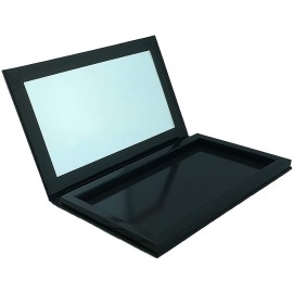 Large Empty Makeup Palette with Mirror and 20 Metal Stickers for Customizing Eyeshadows, Highlighters, and Blushes Large Empty Makeup Palette with Mirror and 20 Metal Stickers for Customizing Eyeshadows, Highlighters, and Blushes