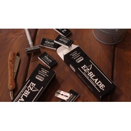 EZ BLADE Double Edge Razor Blades. 100 Count For Straight Razor Or Safety Razor