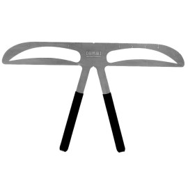 Eyebrow Stencil Ruler, Professional Eyebrow Stencil Shaping Template DIY Shaping Define Ruler Makeup Tool Eyebrow Measuring Tools (Eyebrow)