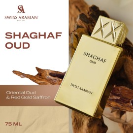 Swiss Arabian Shaghaf Oud - Luxury Products From Dubai - Long Lasting, Addictive Personal EDP Spray Fragrance - Seductive Signature Aroma - 2.5 Oz