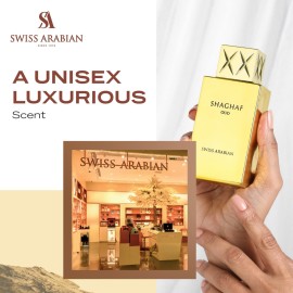 Swiss Arabian Shaghaf Oud - Luxury Products From Dubai - Long Lasting, Addictive Personal EDP Spray Fragrance - Seductive Signature Aroma - 2.5 Oz