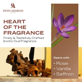 Swiss Arabian Shaghaf Oud - Luxury Products From Dubai - Long Lasting, Addictive Personal EDP Spray Fragrance - Seductive Signature Aroma - 2.5 Oz