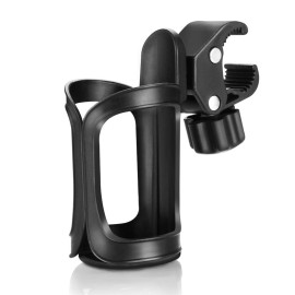 Accmor Stroller Cup Holder, Universal Cup Holder for Uppababy, Nuna, Doona Strollers, 360  Rotatable Bottle Holder for Stroller, Bike, Wheelchair, Walker, Scooter