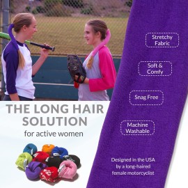 Wrapter Pony Tail Hair Wrap (Purple)