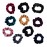 10 Pack Assorted Color Small Velvet Scrunchies for Thin Hair Women Elastic Hair Bands Accessories