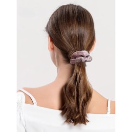 10 Pack Assorted Color Small Velvet Scrunchies for Thin Hair Women Elastic Hair Bands Accessories