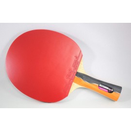 Butterfly Nakama S-1 Table Tennis Racket - Professional ITTF Approved Butterfly Ping Pong Paddle - Sriver Rubber - Carbon Ping Pong Paddle - 2 Ping Pong Balls Included