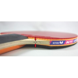 Butterfly Nakama S-1 Table Tennis Racket - Professional ITTF Approved Butterfly Ping Pong Paddle - Sriver Rubber - Carbon Ping Pong Paddle - 2 Ping Pong Balls Included