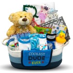 Bundle of Joy Deluxe New Baby Boy Gift Set | Baby Essentials for Expecting Moms & Parents | 25-Piece Newborn Gift Basket Hamper Layette Set for Gender Reveal | Blue - Nikki\'s Gift Baskets