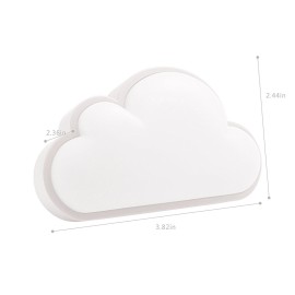 LoveNite Cloud Light Sensor Night Light for Baby Nursery Child,Intelligent LED Wall Lamp Plug in for Bedside Bedroom Hallway (White)