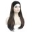 Aimole Long Straight 3/4 Women\'s Wigs with Black Headband Hair Synthetic Hair(6 Chestnut Brown)