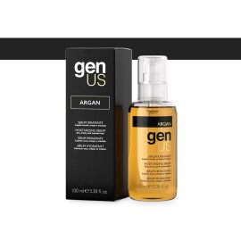 Genus Argan Moisturizing Hair Serum - Enriched with Argan & Linseed Oil for Dry, Frizzy, Treated Hair, Hydrating, Anti-Frizz, Split End Control, Adds Shine & Softness - 100ml Genus Argan Moisturizing Hair Serum - Enriched with Argan & Linseed Oil for Dry, Frizzy, Treated Hair, Hydrating, Anti-Frizz, Split End Control, Adds Shine & Softness - 100ml