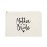 The Cotton & Canvas Co. Mother of the Bride Wedding Cosmetic Bag, Bridal Party Gift and Travel Make Up Pouch