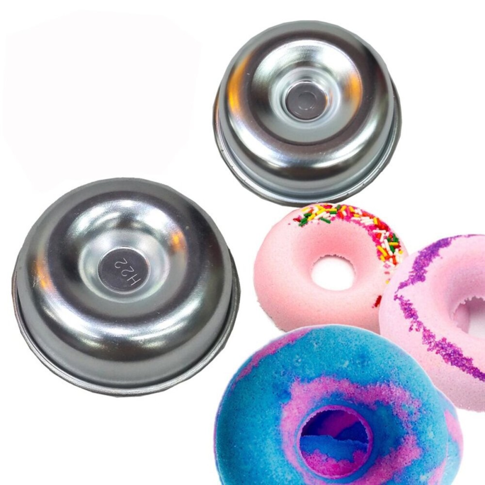 tyoungg 2 Pieces Assorted Size Metal Donut Bath Bath Bomb Molds to Make Unique Cute Homemade or Business Bath Bombs(Donuts) tyoungg 2 Pieces Assorted Size Metal Donut Bath Bath Bomb Molds to Make Unique Cute Homemade or Business Bath Bombs(Donuts)
