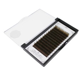 Scala Thickness 0.10mm C Curl Light Brown/Dark Brown/Black-Brown False lashes Individual Eyelash Extension Natural False Eyelashes (12mm, Dark Brown)