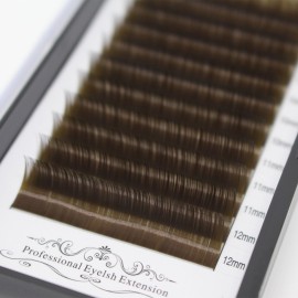 Scala Thickness 0.10mm C Curl Light Brown/Dark Brown/Black-Brown False lashes Individual Eyelash Extension Natural False Eyelashes (13mm, Dark Brown)