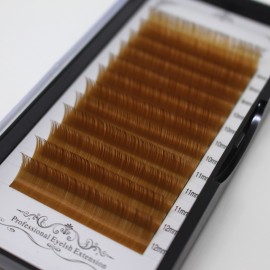 Scala Thickness 0.10mm C Curl Light Brown/Dark Brown/Black-Brown False lashes Individual Eyelash Extension Natural False Eyelashes (13mm, Light Brown)