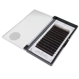 Scala Thickness 0.10mm C Curl Light Brown/Dark Brown/Black-Brown False lashes Individual Eyelash Extension Natural False Eyelashes (8mm, Black Brown)