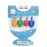 The Dreidel Company Wood Multi-Colored Dreidels Medium Sized Hanukkah Draydels with English Transliteration - (Pack of 4)
