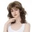 Aimole Women\'s Natural Long Curly Wig Synthetic Hair Full Wigs(12TT26-Brown Highlighted)