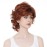 Aimole Short Curly Wig Synthetic Hair Women Natural Wigs (130 Fox Red)