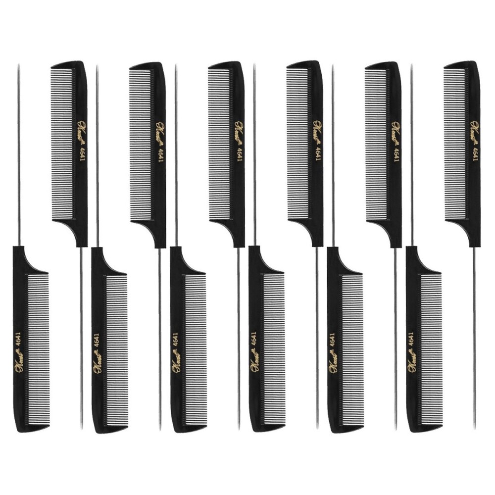 Krest 8 1/2 Weaving Foiling Fine Rattail Comb (12 Pack) 12 x SB-K4641-BLK Krest 8 1/2 Weaving Foiling Fine Rattail Comb (12 Pack) 12 x SB-K4641-BLK