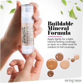 Fifth & Skin: Bettern Ur Skin Liquid Foundation (MEDIUM TAN) - Natural, Organic, Vegan, Cruelty-Free - Gluten-Free Beauty with Buildable Coverage and Palm-Free Luxury - 1 oz Fifth & Skin: Bettern Ur Skin Liquid Foundation (MEDIUM TAN) - Natural, Organic, Vegan, Cruelty-Free - Gluten-Free Beauty with Buildable Coverage and Palm-Free Luxury - 1 oz