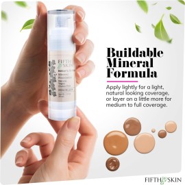 Fifth & Skin: Bettern Ur Skin Liquid Foundation (PORCELAIN) - Natural, Organic, Vegan, Cruelty-Free - Gluten-Free Beauty with Buildable Coverage and Palm-Free Luxury - 1 oz Fifth & Skin: Bettern Ur Skin Liquid Foundation (PORCELAIN) - Natural, Organic, Vegan, Cruelty-Free - Gluten-Free Beauty with Buildable Coverage and Palm-Free Luxury - 1 oz
