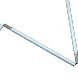 VISIONU Aluminum Mobility Folding White Cane for Vision Impaired and Blind People (Folds Down 6 Sections) (140cm (55 inch), Black Handle) VISIONU Aluminum Mobility Folding White Cane for Vision Impaired and Blind People (Folds Down 6 Sections) (140cm (55 inch), Black Handle)