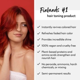 FOUR REASONS Color Mask - Red - (27 Colors) Toning Treatment, Color Depositing Conditioner, Tone & Enhance Color-Treated Hair - Semi Permanent Hair Dye, Vegan and Cruelty-Free, 6.76 fl oz FOUR REASONS Color Mask - Red - (27 Colors) Toning Treatment, Color Depositing Conditioner, Tone & Enhance Color-Treated Hair - Semi Permanent Hair Dye, Vegan and Cruelty-Free, 6.76 fl oz