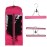 Hairro Portable Hair Extensions Carrier Holder Non-woven Dust-proof Suitcase Storage Bag with Wooden Hanger for Human Hair, 26 Inch Rose Red