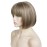 Aimole Short Bob Straight Wig with Cute Flat Bangs Synthetic Hair(24M8+613)