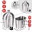 Goetland Stainless Steel WWII US Army Canteen Water Bottle Military Canteen Kit 1QT with 0.5QT Cup Nylon Pouch G.I.